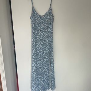 Blue floral reformation midi dress